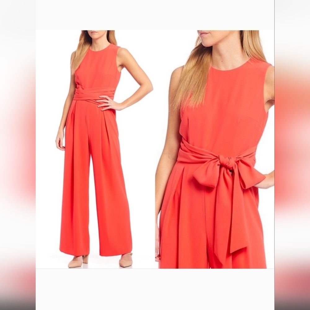 NWT Antonio Melani Coral Wide Leg Jumpsuit - Picture 2 of 9
